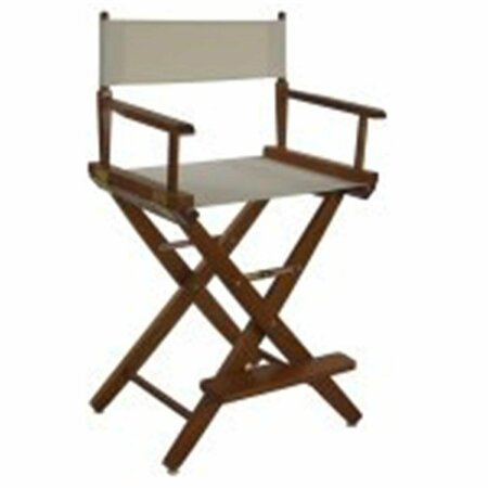 DOBA-BNT 206-24-032-12 24 in. Extra-Wide Premium Directors Chair, Oak Frame with Natural Color Cover SA2691195